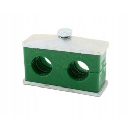 Pilnas dvigubas spaustuko laikiklis vamzdžiams ir žarnoms