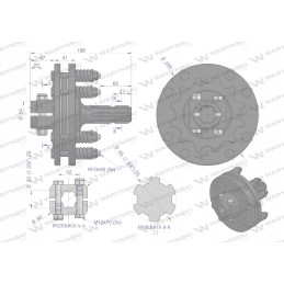 Išorinio veleno trinties sankaba 900nm 1 3 8 z6 w