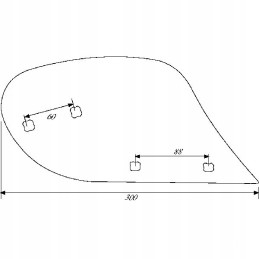 Lemken moldboard 3470540 3470541 dešinė kairė