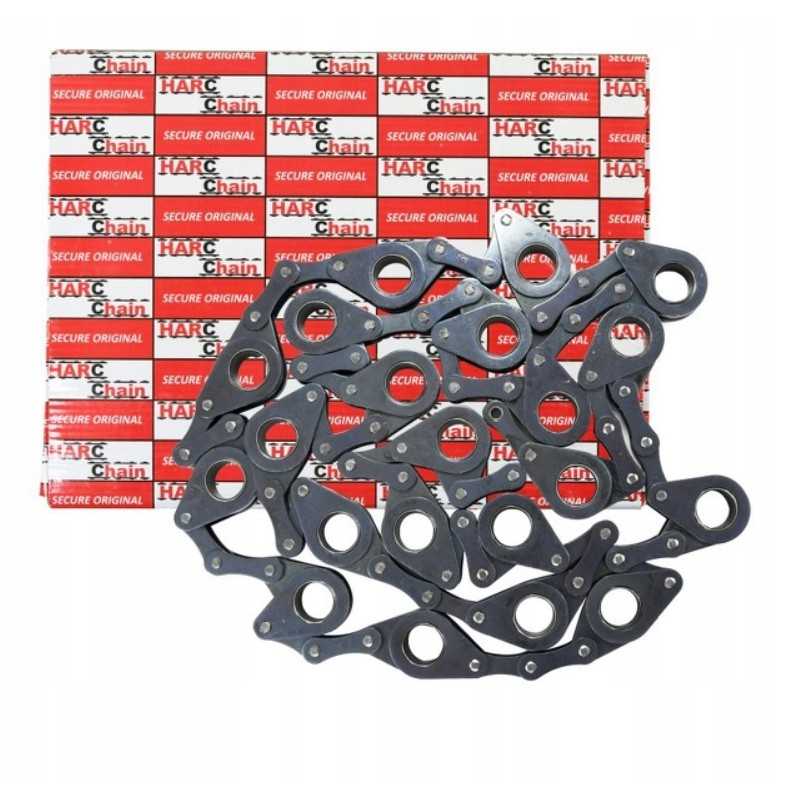 Apvijos grandinėje yra 21 jungtis su presavimo ritinėliais