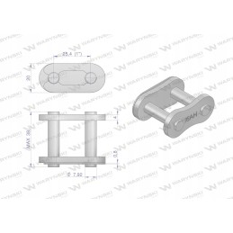 Pramoninė grandinės spyna z16ah 1 ansi a 80h war
