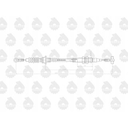 Stabdžių trosas l 1430mm 3714536m1 mf originalus urs