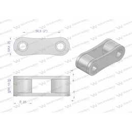 Vidinė Ca650F Warynski grandinės grandis