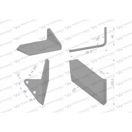 Platus įrenginio ašmenys r Horsch Terrano Warynski