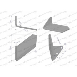 Platus kairysis ražienų kultivatoriaus plūgas