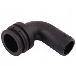 90 vyriška žarnos alkūnė T4 šakėms, skirta 25 mm žarnai a