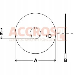 Amazone noragėlių diskas 320x3mm 962292 958445