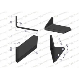 Platus kairysis geležtė, Horsch Terrano, boro plienas