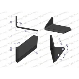 Platus kairysis geležtė, Horsch Terrano, boro plienas