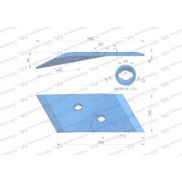 Kaltas, apverčiamas plūgo dangtis, kairysis, taikomas