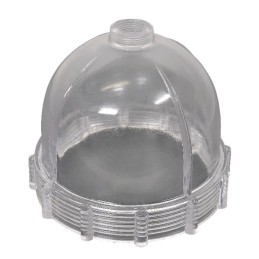 Stiklinis sifono korpusas atskirai nuo vidinių jungčių