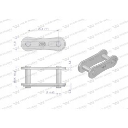 Grandininė spyna 208b Warynski
