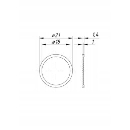 Vožtuvo diafragma 0 104 07 fi 22mm purkštuvas