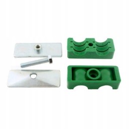 Dvigubas spaustuko laikiklis 16 mm vamzdžiams ir žarnoms