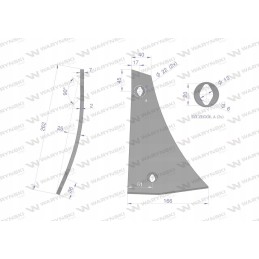 Dešinysis dviejų skylių prieplaukas, tinka XL dydžiui
