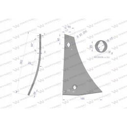 Dešinysis dviejų skylių prieplaukas, tinka XL dydžiui