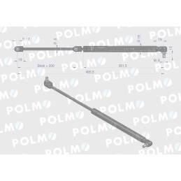 Galinio lango pavara l 485 5mm new holland steyr