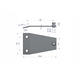 Pottinger Cat190Sip Warynski vejapjovės ašmenų laikiklis