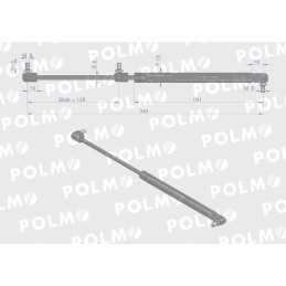 Priekinio stiklo pavara l max 340mm Dieteg Polmo
