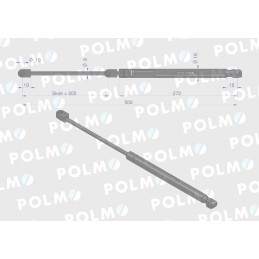 Priekinio stiklo pavara l max 506mm Fendt Polmo