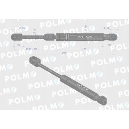 Galinio lango pavara l 240mm korpusas ih polmo
