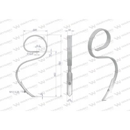 Spyruoklinis dantis 32x10 motogeneric