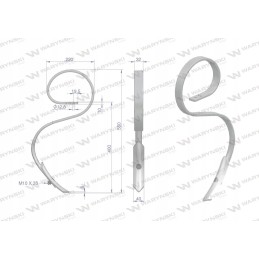 Spyruoklinis dantis 32x10 motogeneric