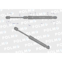 Variklio gaubto pavara l max 320mm deutz polmo