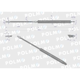 Galinio lango pavara 615mm 65421001 Steyr Polmo