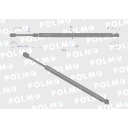 Durų pavara l max 504mm 04373760p deutz polmo