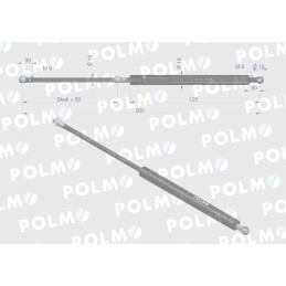 Durų pavara l max 205mm 81878231p ford polmo