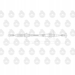 Stabdžių trosas l 1430mm 3714536m1 mf originalus ursus
