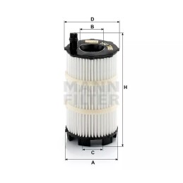 HU 7005X MANN-FILTER alyvos filtras