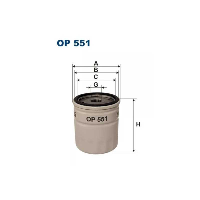 OP 551 FILTRON alyvos filtras