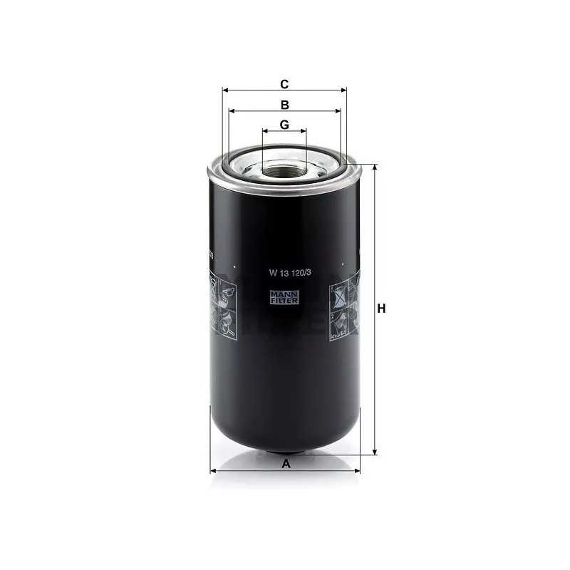 W 13120/3 MANN-FILTER alyvos filtras