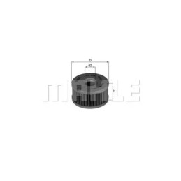 OX 408 Knecht alyvos filtras