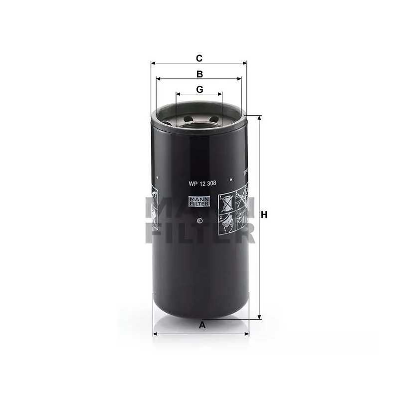 WP 12308 MANN-FILTER alyvos filtras