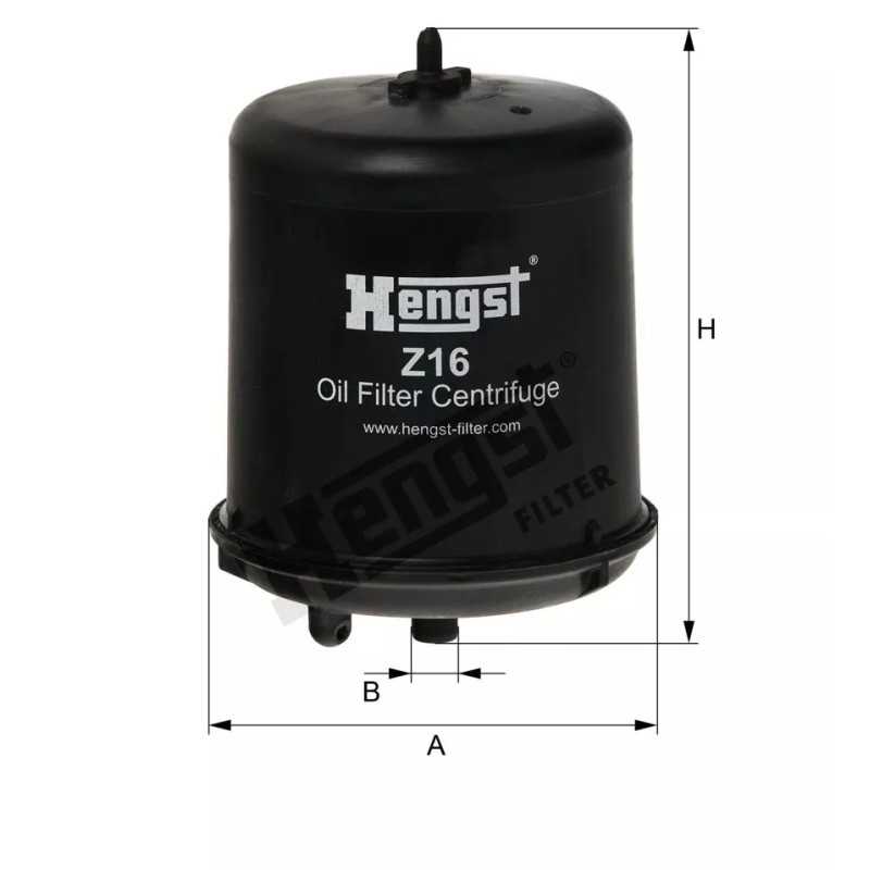 Z16 D183 Hengst alyvos filtras