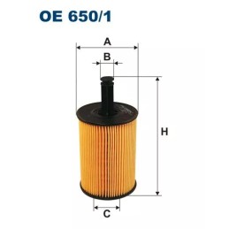 OE 650/1 FILTRON alyvos filtras