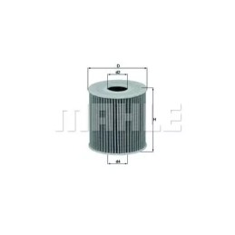 OX 339/2 D Eco Knecht alyvos filtras