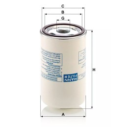 LB 719/2 MANN filtras SP kompresoriams, alyvos separatorius