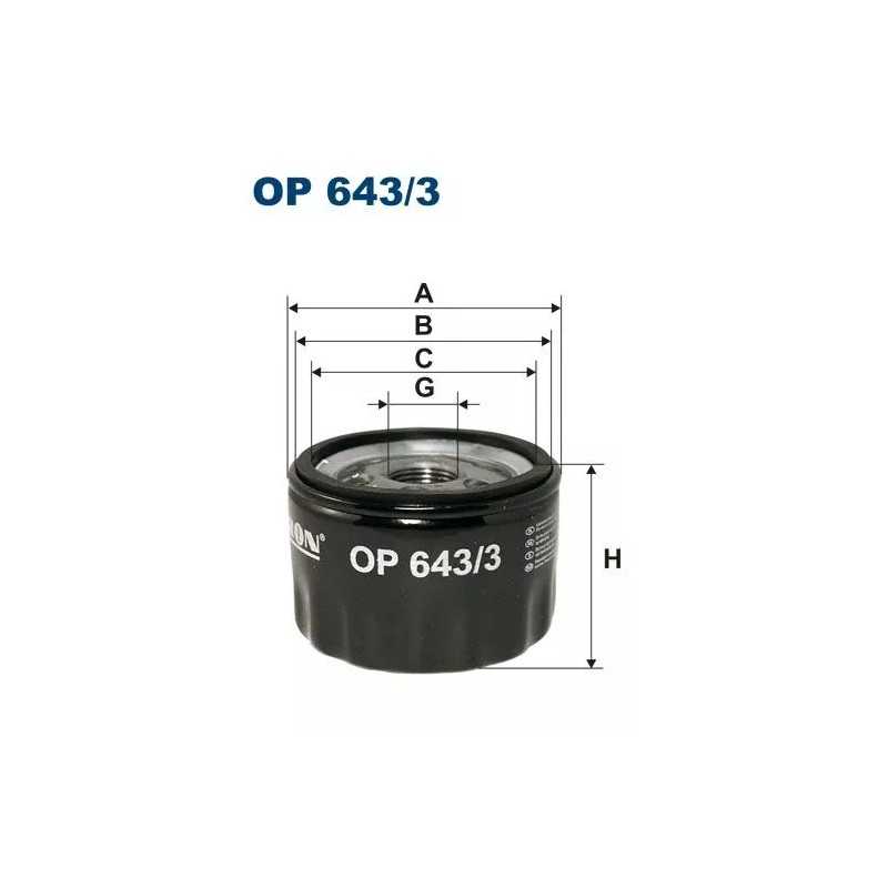 OP 643/3 FILTRON alyvos filtras
