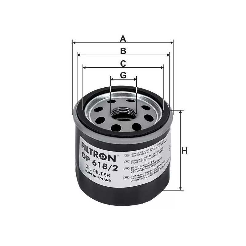 OP 618/2 FILTRON alyvos filtras