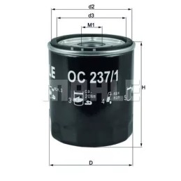 OC 237/1 Knecht alyvos filtras