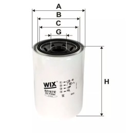 92167E WIX alyvos filtras