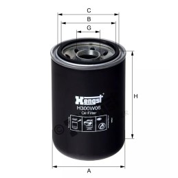 H300W06 Hengst alyvos filtras
