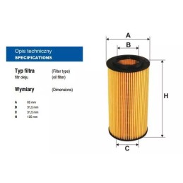OE 671/3 Filtron alyvos filtras