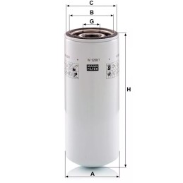 W 1268/1 MANN-FILTER alyvos filtras