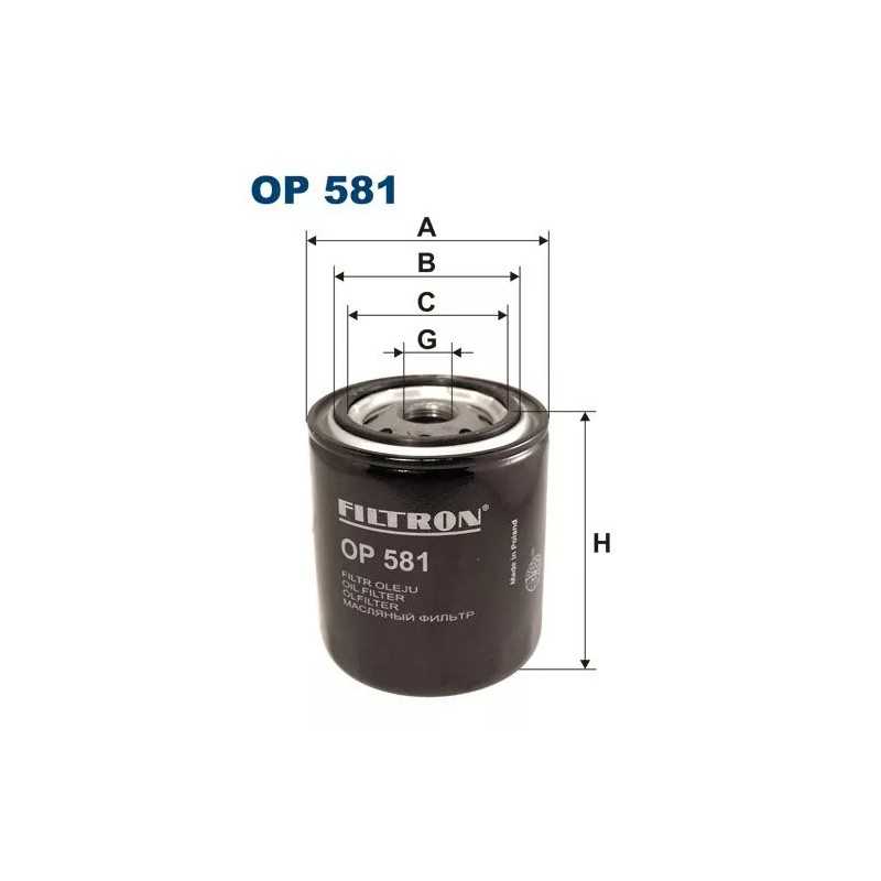 OP 581 FILTRON alyvos filtras