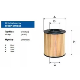OE 688/1 FILTRON alyvos filtras